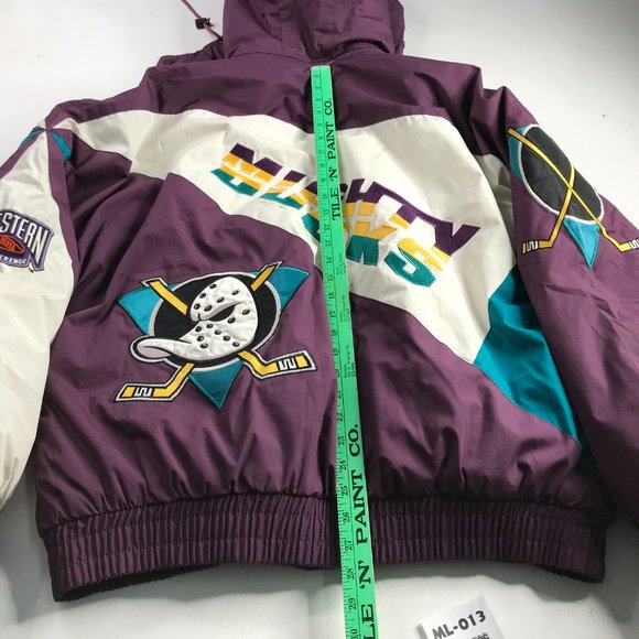 Vintage Anaheim Mighty Ducks 90s Pro Player Puffer Jacket XLarge XL Men Hockey🔥 - Picture 14 of 16